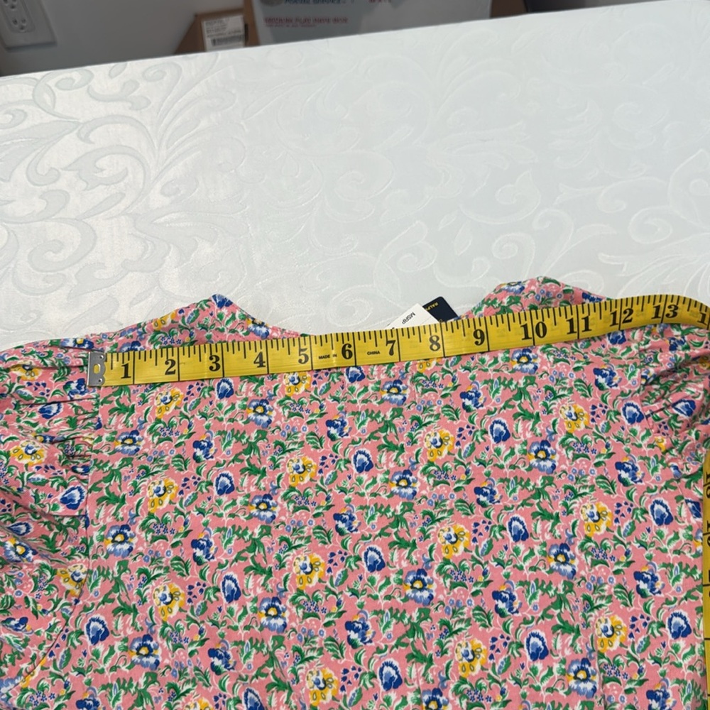 Polo Ralph Lauren Floral Faux-Wrap Cotton Jersey Dress. Size 16 - Picture 14 of 16